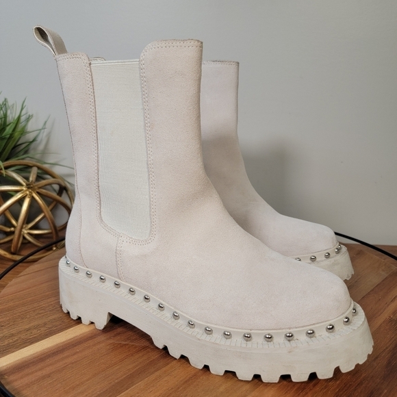 Vince Camuto Meendey Platform Chelsea Boot Chunky Lug Sole Heels Size 7 - Picture 3 of 17